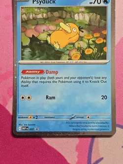 Psyduck 007 Me: Mega Evolution Promo Holo NM Cosmo Holo Pokemon Card - Image 4