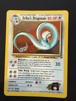 Erika's Dragonair 4/132 Gym Heroes Holo Rare Unlimited 80 HP English 2000 - Image 1
