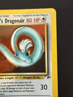 Erika's Dragonair 4/132 Gym Heroes Holo Rare Unlimited 80 HP English 2000 - Image 4