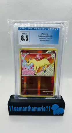 2010 Ponyta Pokemon Triumphant Reverse Holo CGC 8.5 - Image 1