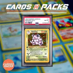 Carte Pokemon Nidoking 11/102 German Holo Base Set 1st Edition PSA 8 ✨ - Image 1