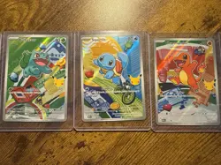 Pokemon TCG First Partner Illustration Bulbasaur Squirtle Charmander - Image 1