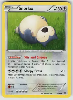 Snorlax 58/83 Rare Generations Pokemon Near Mint - Image 1