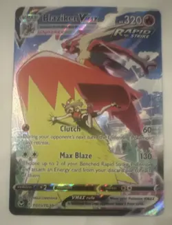 Pokemon Blaziken VMAX Ultra Rare Full Art Holo Rapid Strike TG15/TG30 Very Clean - Image 1