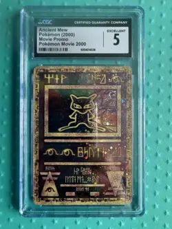 Pokemon Ancient Mew Movie 2000 Promo CGC 5 - Image 1