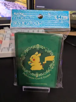 Pokemon Center Japan Pikachu Botanical Wreath Deck Sleeves 64ct Sealed - Image 1