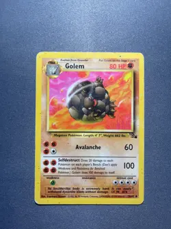 Pokemon TCG - Golem - Fossil Unlimited - 36/62 - Wizards 1999-2000 - Image 3