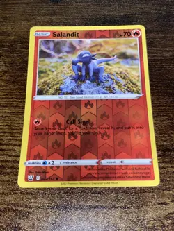 Salandit 27/163 Reverse Holo Battle Styles Pokemon D1810* - Image 1