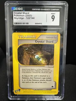 2003 Pokemon Skyridge Crystal Shard 122/144 CGC 9 MINT - Image 1