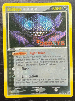 Sableye EX Deoxys #23/107 Stamped Holo Rare - Pokemon TCG - Image 1
