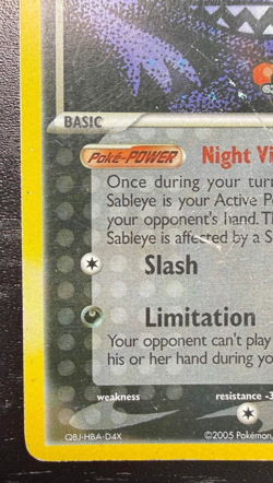 Sableye EX Deoxys #23/107 Stamped Holo Rare - Pokemon TCG - Image 3