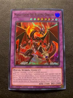 Masquerade the Blazing Dragon - Super Rare - Yugioh - Image 1