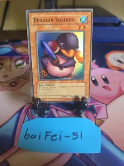Penguin Soldier SDJ-022 - 1st Edition LP - Super Rare Vintage Yugioh Card TCG - Image 1
