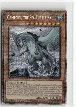 Yugioh Gameciel, the Sea Turtle Kaiju MP25-EN028 Starlight Rare NM 1st Ed - Image 1
