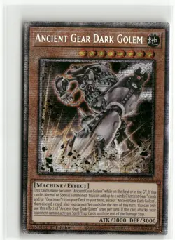 Yugioh Ancient Gear Dark Golem MP25-EN003 Starlight Rare NM 1st Ed - Image 1