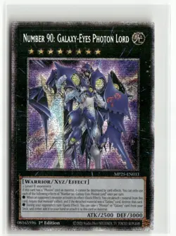 Yugioh Number 90: Galaxy-Eyes Photon Lord MP25-EN033 Starlight Rare NM 1st Ed - Image 1