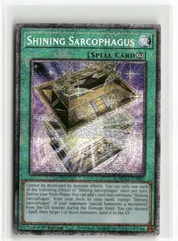 Yugioh Shining Sarcophagus MP25-EN005 Starlight Rare NM 1st Ed - Image 1