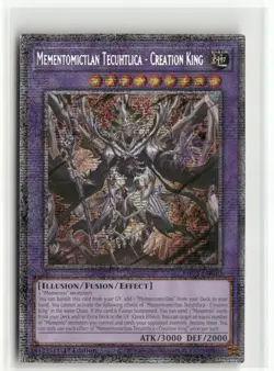 Yugioh Mementomictlan Tecuhtlica - Creation King MP25-EN010 Starlight Rare NM - Image 1