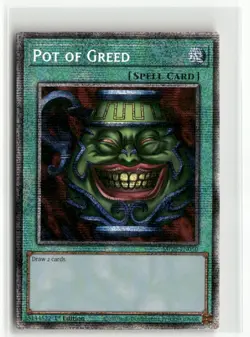 Yugioh Pot of Greed MP25-EN050 Starlight Rare NM 1st Ed - Image 1