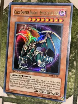 YuGiOh CHAOS EMPEROR DRAGON - ENVOY OF THE END Ultra Rare Limited TLM-ENSE2 - Image 1
