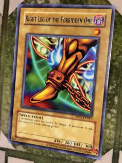 YuGiOh RIGHT LEG OF THE FORBIDDEN ONE Rare RP01-EN017 - Image 1