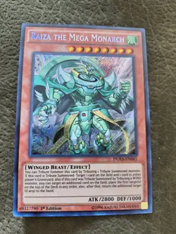 YUGIOH RAIZA THE MEGA MONARCH DUEA-EN041 1ST SECRET NM - Image 1