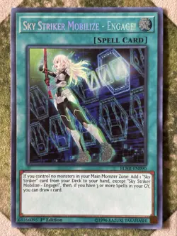 YuGiOh SKY STRIKER MOBILIZE - ENGAGE! Secret Rare BLHR-EN090 - Image 2
