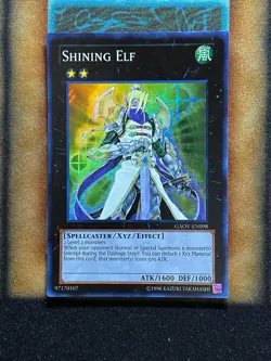 Yugioh Shining Elf GAOV-EN098 Super Rare LP - Image 1