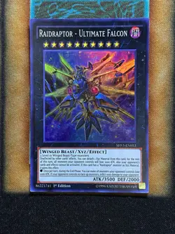 Yugioh Raidraptor - Ultimate Falcon SHVI-EN053 Super Rare 1st Ed LP - Image 1