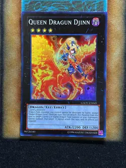 Yugioh Queen Dragun Djinn GAOV-EN049 Super Rare LP - Image 1