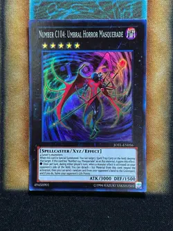Yugioh Number C104: Umbral Horror Masquerade JOTL-EN056 Super Rare NM - Image 1