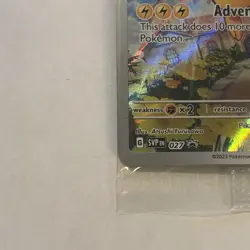 Pikachu SVP 027 Pokemon Card Holo Rare Paldea Evolved Black Star Promo Sealed - Image 2