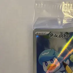 Pikachu SVP 027 Pokemon Card Holo Rare Paldea Evolved Black Star Promo Sealed - Image 5