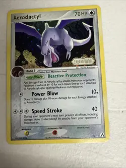 Aerodactyl 1/92 Holo Rare Reverse Holo Stamped Ex Legend Maker Pokemon Card - Image 1