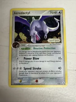 Aerodactyl 1/92 Holo Rare Reverse Holo Stamped Ex Legend Maker Pokemon Card - Image 2