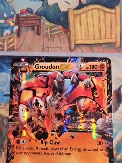 Pokemon Card XY Primal Clash Groudon EX 85/160 LP+ - Image 3