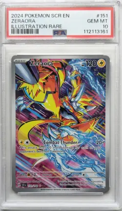 💥PSA 10 Zeraora 151/142 Illustration Rare Stellar Crown Pokemon Card GEM MINT - Image 1