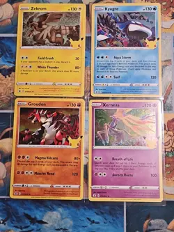 Pokemon Celebrations 2021 25th Anniversary Holo Card Bundle x 4 - Image 1