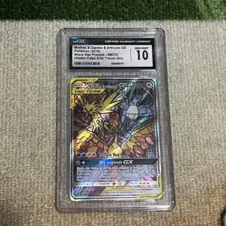 POKEMON SM210 PROMO MOLTRES & ZAPDOS & ARTICUNO GX CGC 10 GEM MINT - Image 1