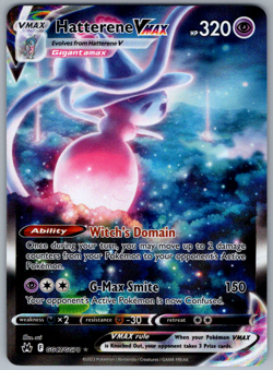 Pokemon Hatterene VMAX Galarian Gallery SWSH Crown Zenith GG47/GG70 NM - Image 1