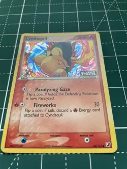 Cyndaquil STAMPED Holo 54/115 HP Pokemon EX Unseen Forces - Image 2