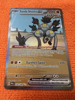 Pokemon Sandy Shocks ex Special Illustration Rare Holo Card 250/182 Paradox Rift - Image 1