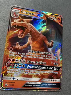 Charizard GX SM195 JUMBO Pokemon Card Promo Detective Pikachu Case File - Image 4