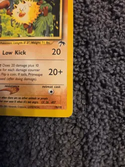 Pokemon Primeape Regular Stage 1 Card 60 HP 18/18 Southern Islands 2001 English - Image 3