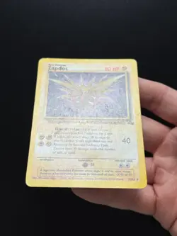 Pokemon Zapdos 30/62 Fossil Unlimited Rare Regular Non-Holo English 30/62 - Image 3