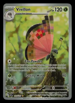Vivillon 193/191 Illustration Rare Surging Sparks Pokemon Near Mint - Image 1