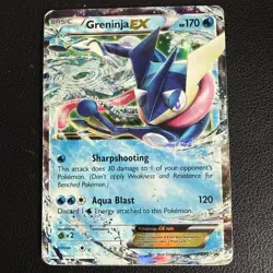 NM Pokemon Greninja EX TCG Black Star Promo Holo Ultra Rare Card XY20 Half Art - Image 4