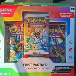 Pokemon TCG - First Partner Illustration Collection Series 1 Promo Booster Box - Image 1
