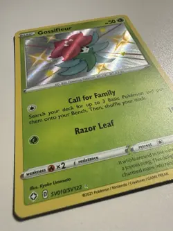 Pokemon TCG Shining Fates Gossifleur Holo Card SV010/SV122 NM/M Condition - Image 2