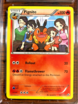 Pignite Regular Uncommon #26 - CGC NM/MINT 8 - Legendary Treasures - Pokemon TCG - Image 2